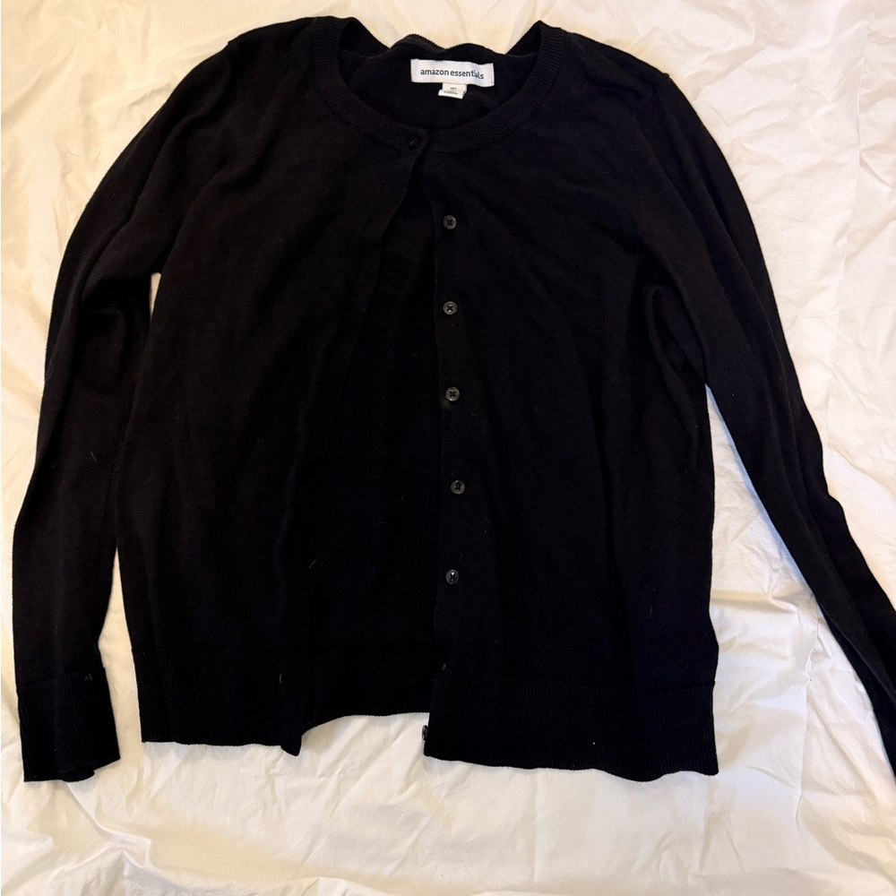 Amazon Essentials Women's Classic Black Cardigan